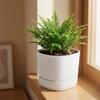 Double Layer Self Watering Flower Pot with Drainage Hole Desktop Vase Hydroponics Plant Pot Thickened Plastic Lazy Plant Pot
