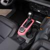 Center Gear Shift Panel Decor Bezels Cover Trim For Ford Bronco + Pink ABS