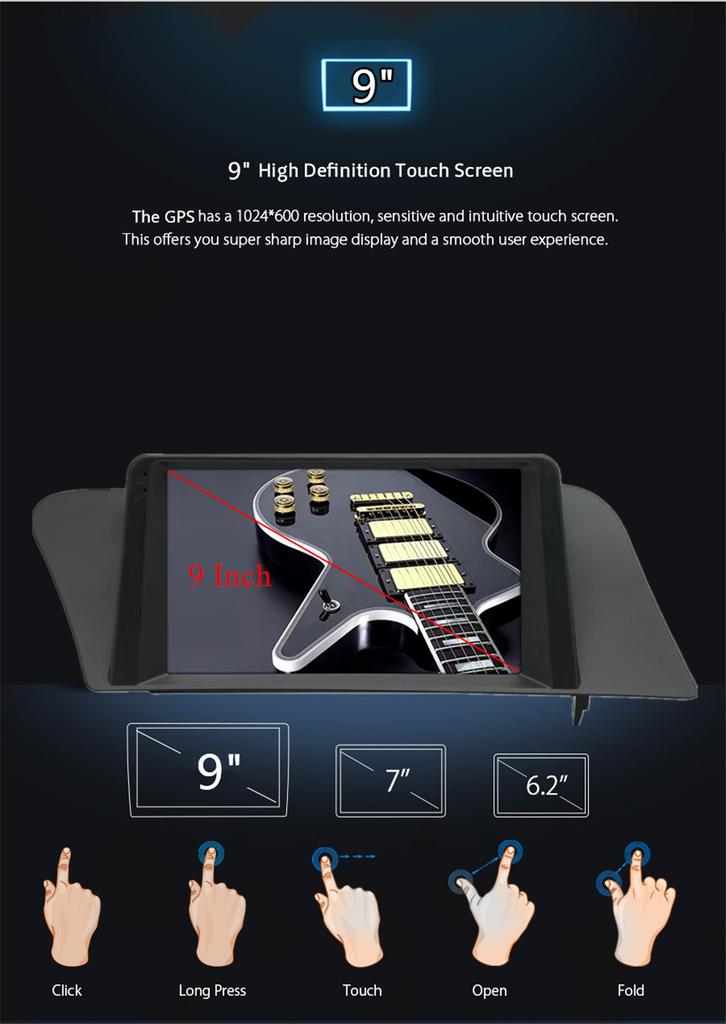 9'' For Android 11 1+16 Car Stereo Radio GPS WIFI 3G 4G BT For Lexus RX Series