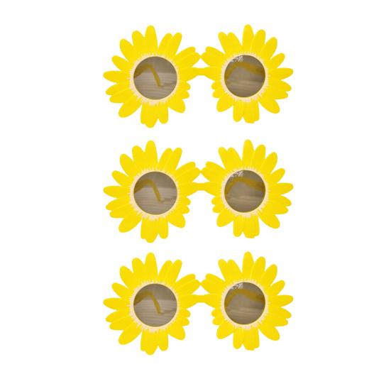 Sunflower Glasses Funny Clown Sunglasses Adults Horror Movie Costume for Summer Beach Pool Party Halloween Cosplay