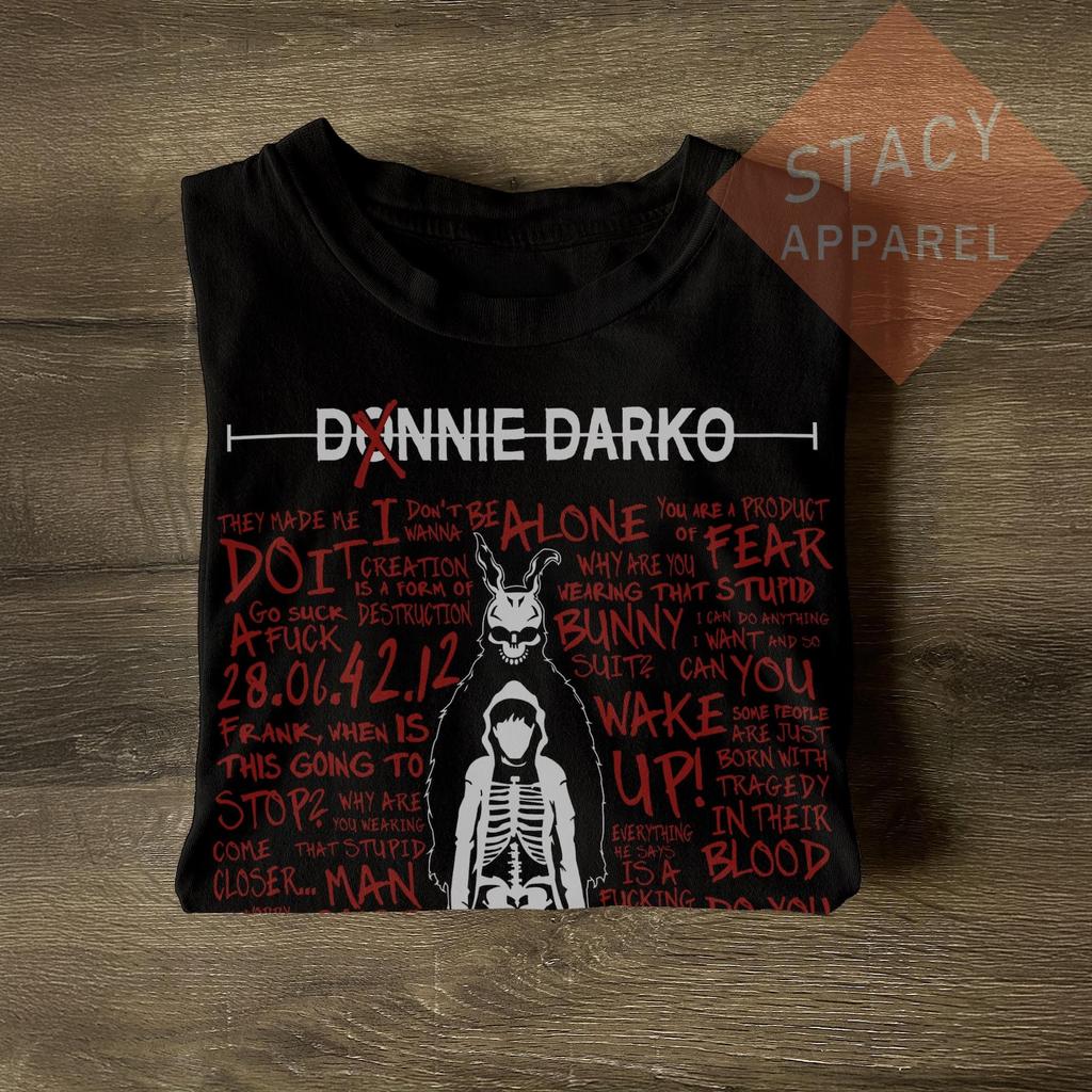 T-shirt Unisex Limitata Donnie Darko - Maglietta Pesante in Cotone Ispirata a Frank il Coniglio