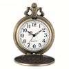 Vintage Bronze Poker Cartoon Quartz Pocket Watch for Men Women