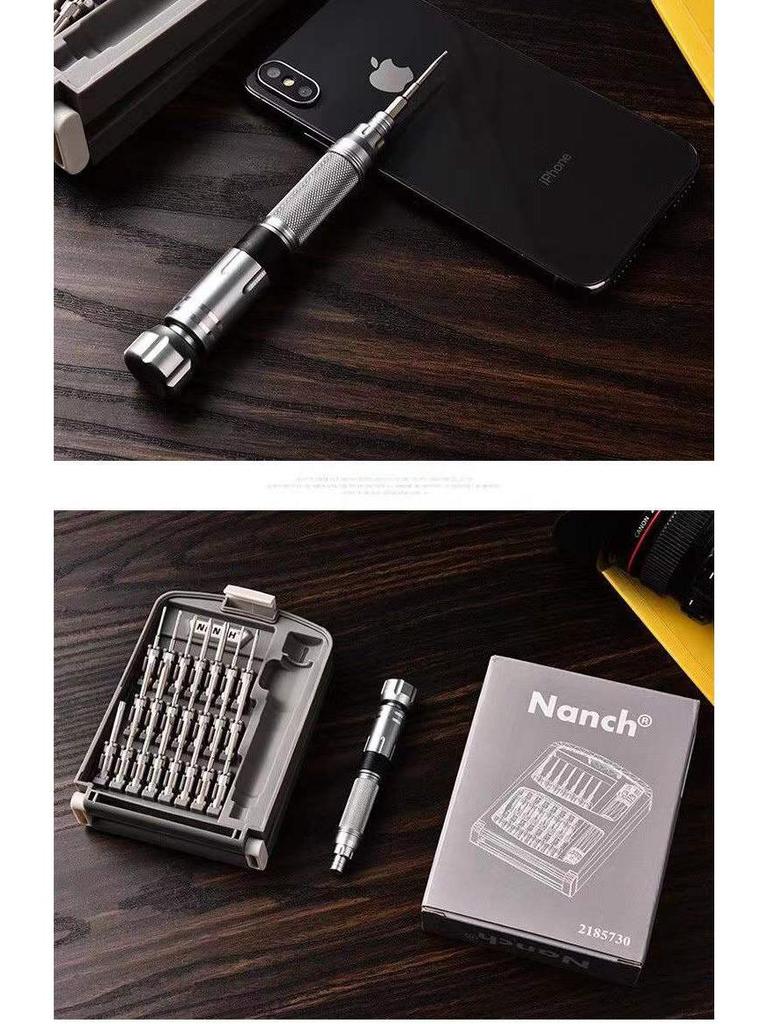 Nanqi 22-in-1 Precisie CRV Schroevendraaierset met Multifunctioneel Reparatiegereedschap en Handvat.