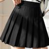 Faldas plisadas de verano de cintura alta con cremallera para niñas bailando JK Mini Faldas negras de moda para estudiantes una línea Faldas