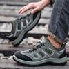 New Men'S Safety Shoes, Puncture Resistant Work Shoes, Men'S Protective Shoes, Wear-Resistant Work Boots Tactical Boots