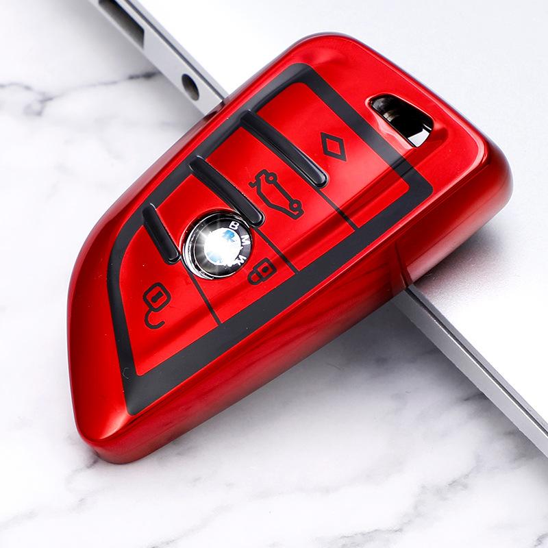 New TPU Car Key Case Cover for BMW X1 X3 X4 X5 F15 X6 F16 G30 7 Series G11 F48 F39 520 525 F30 118i 218i 320i Car Bag