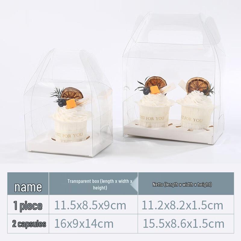 Transparent Portable Cake & Muffin Box
