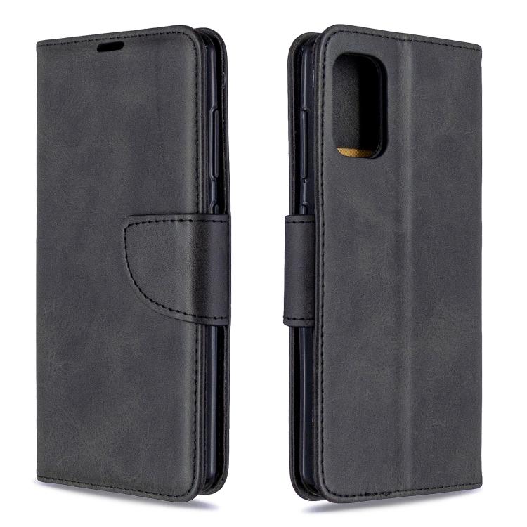 

Retro Lambskin Texture Pure Color Horizontal Flip PU Leather Case with Holder & Card Slots & Wallet & Lanyard For Galaxy A41 чорний