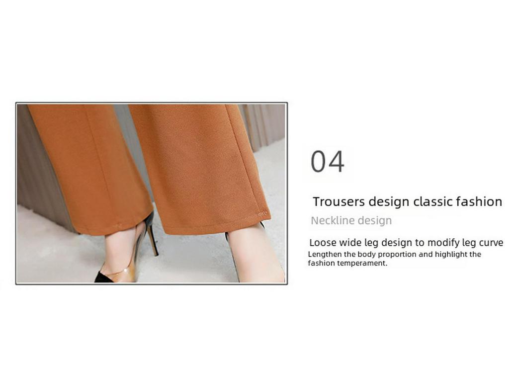 2021 Nadměrná velikost Jednobarevná Třídílná Sada: Zeštíhlující a břicho zakrývající ležérní módní outfit pro ženy