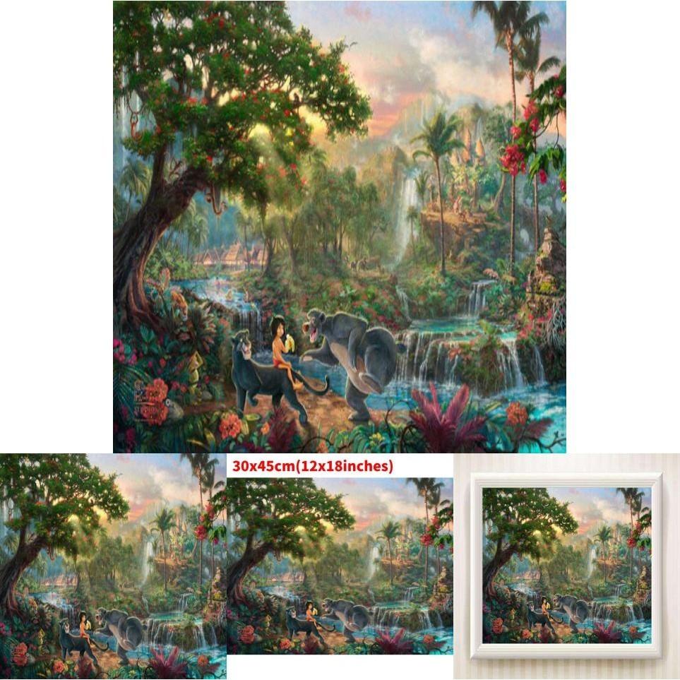 Meerjungfrauenprinzessin Leinwand Wandkunst Für Moderne Märchen Schlafzimmerdeko Cartoon Stil Bunt Gerahmt Sprühmalerei Verschiedene Größen