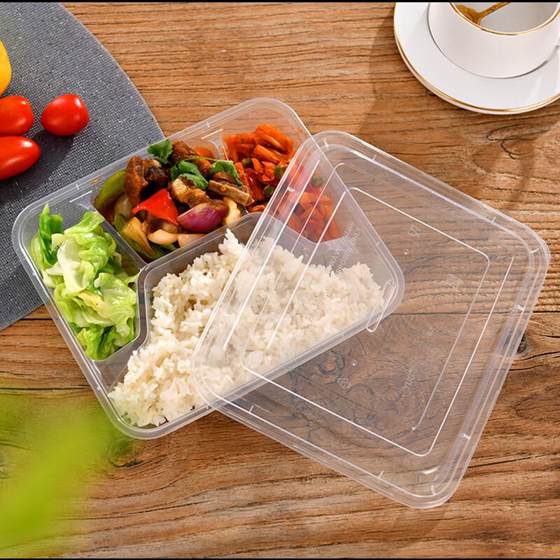 Thickened Multi-Compartment Disposable Meal Boxes