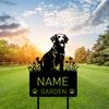 Custom Chesapeake Bay Retriever Dog Memorial Garden Stake Personalized Pet Grave Marker Metal Sign Outdoor Decor
