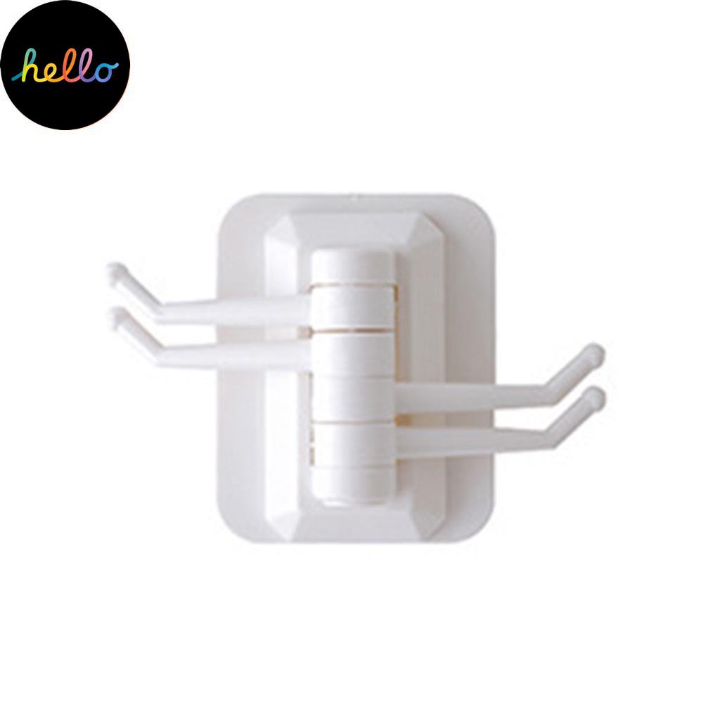 Bucătărie Baie Suport pe perete Cârlige autoadezive Umeraș rotativ pentru articole diverse