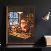 5D Diamond Painting Kit Christmas Santa Full Drill Canvas Art DIY Rhinestone Craft for Bedroom Living Room Wall Decoration