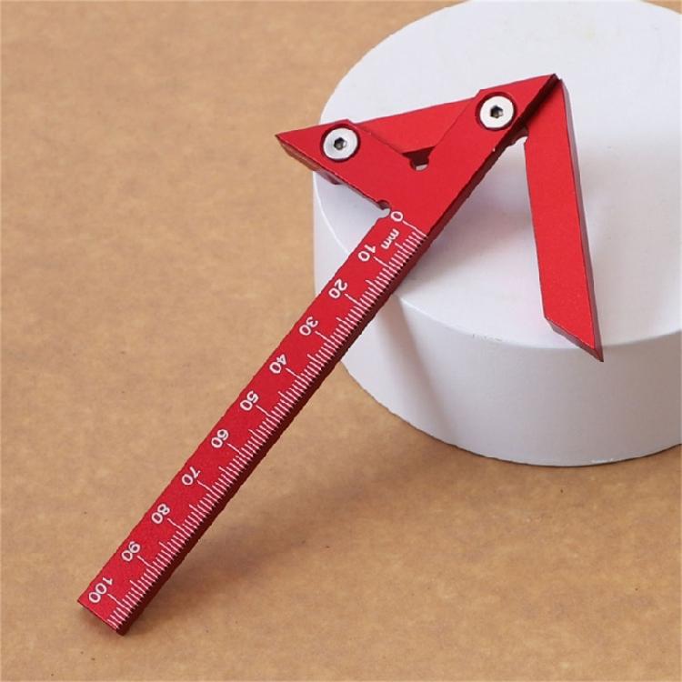 Carpenter Rule Aluminum Alloy Woodworking Center Scribe Square Center Scriber
