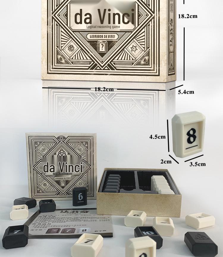 The Da Vinci Code Logic Puzzle: Two-Player Tabletop Game for Children & Adults