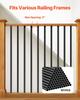 Staircase Balusters 101 Pack 32 In Aluminum Spindles with Screws/Rail Caps