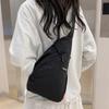 New Japanese simple breast bag couple shoulder messenger bag men's bag large capacity storage bag women