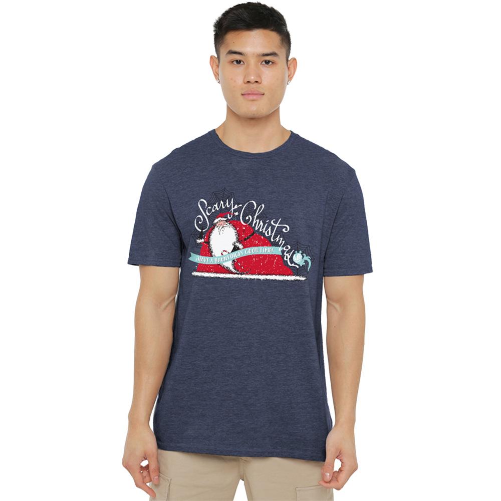 The Nightmare Before Christmas Unisex Adult Scary Heather Christmas T-Shirt