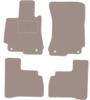 Beige Velour Floor Mats For: Mercedes W221 S-class Sedan Short (2005-2013)