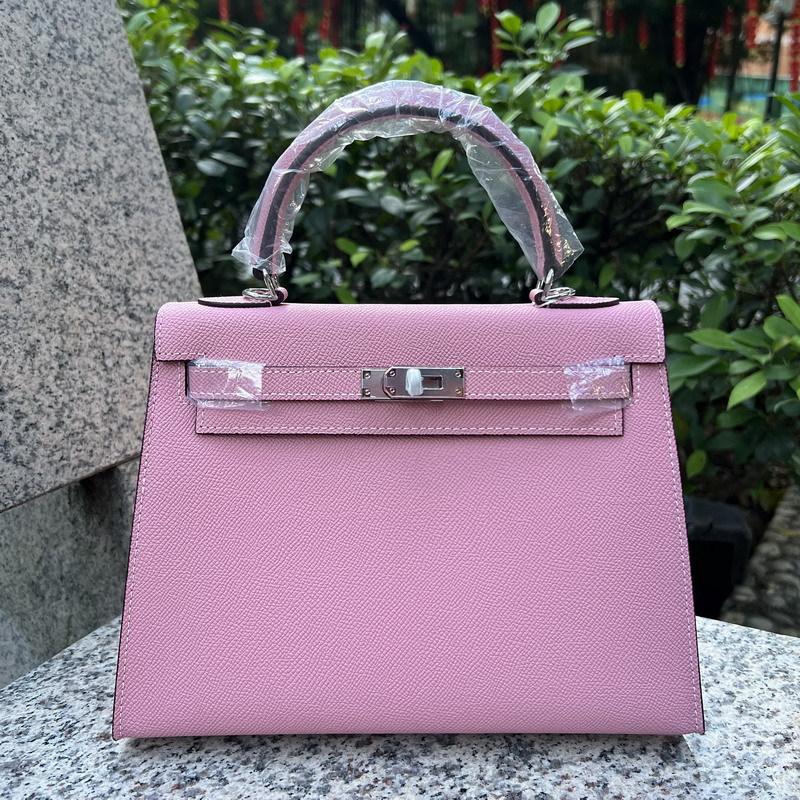 26 New Genuine Leather Women's Bag Palm Pattern Mini 22CM25 Silver Buckle Handbag Single Shoulder Diagonal Cross-border