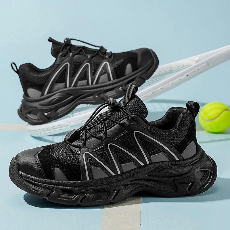 Casual shoes Outdoor casual running shoes Mesh breathable dad shoes Flying woven sneakers