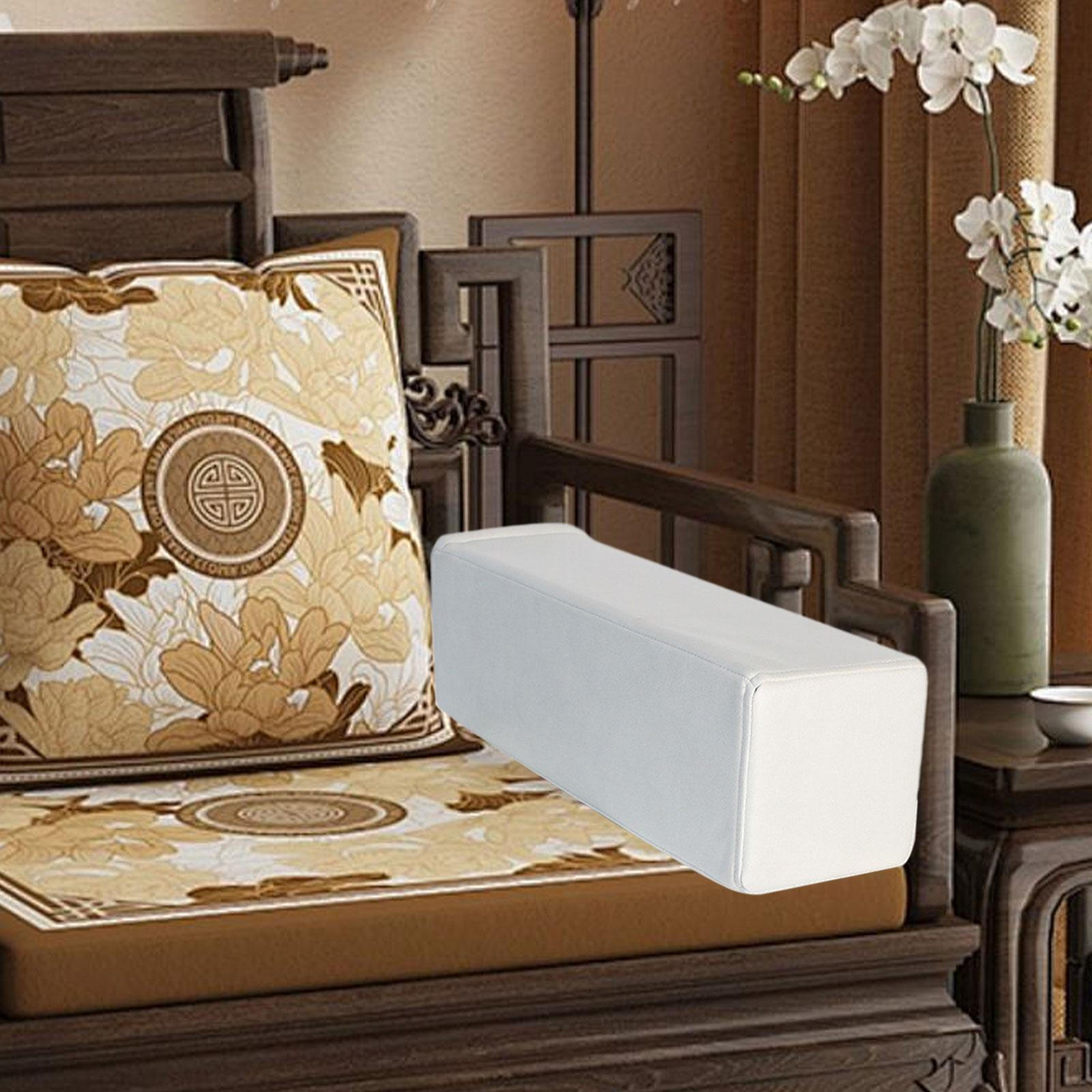 

Подлокотник дивана Чтение Изголовье Практичный Мягкий Съемный Чехол Подушка для дивана Высокой Плотности Gray White