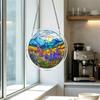 Acrylic Jigsaw Puzzle Suncatcher Kit, Stained Glass Style DIY Window Hanging Ornament for Home Decor, Gift for Women Men Mom