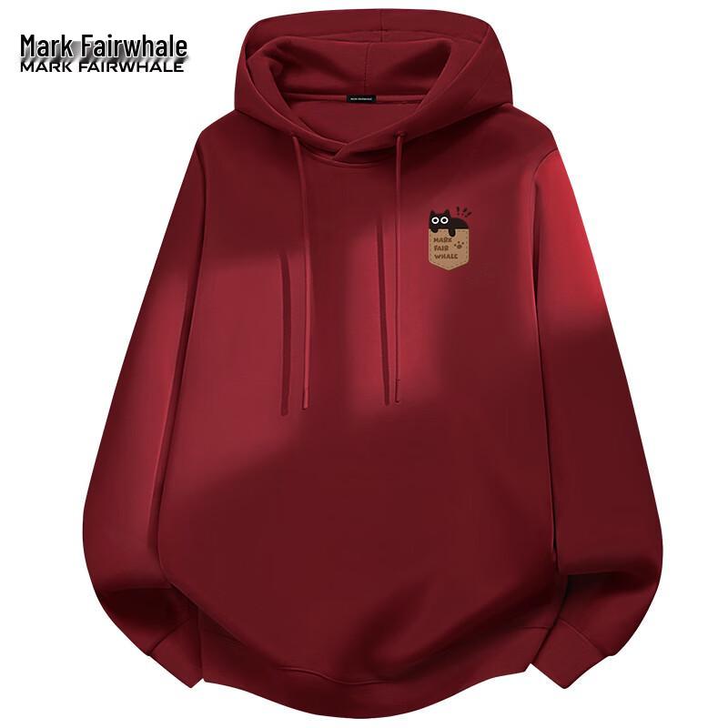 Mark Huafei Youth Academy Style Cute Cat Pocket Hoodie S