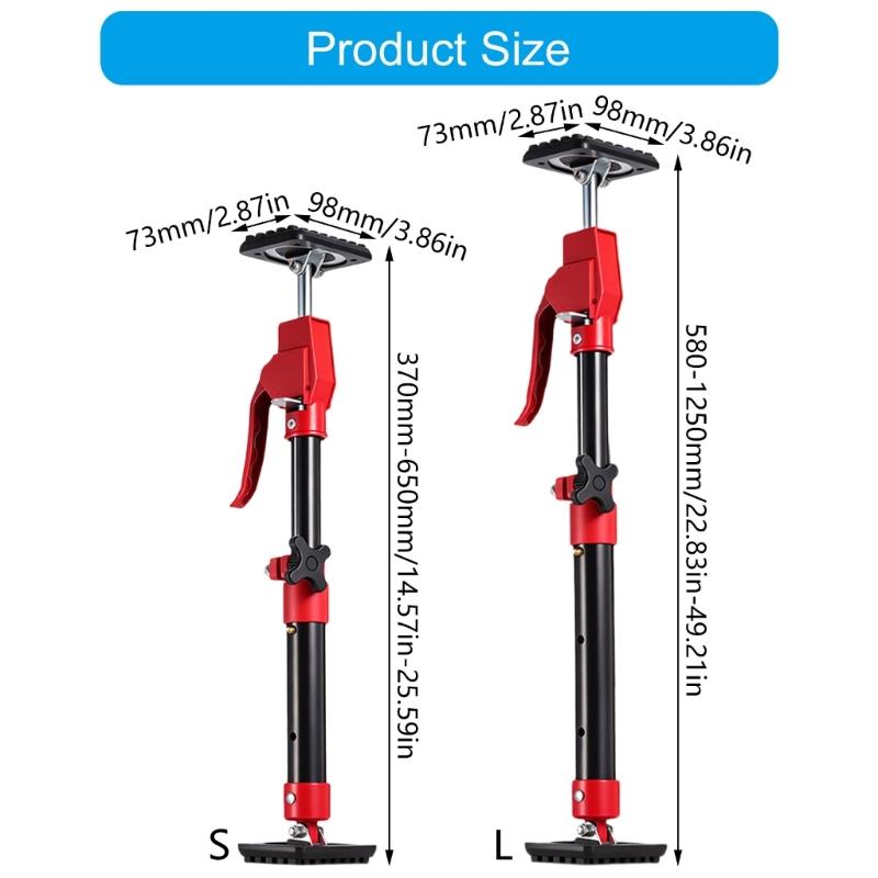 180 Degree Rotatable Heavy Duty Support Bracket with Nonslip Pad For Stable Cabinet Support Height Adjustable Design
