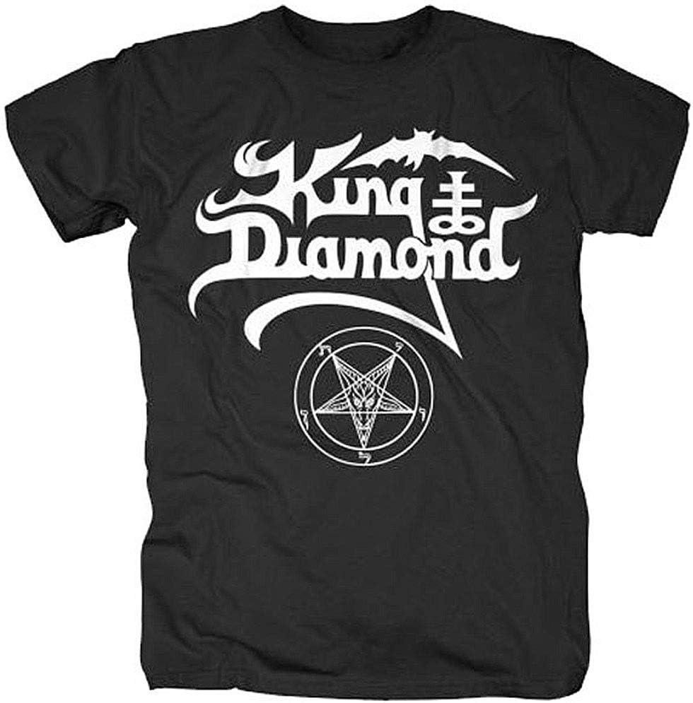 Мужская футболка King Diamond с логотипом-именем Черная M S чёрный
