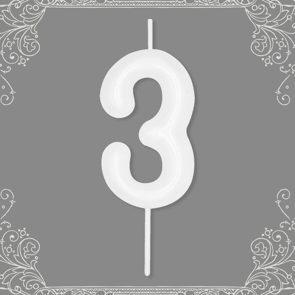 1 Pcs Birthday Number Candle,0-9 Number Candle for Birthday Party Decoration, Number Candle for Cake Top