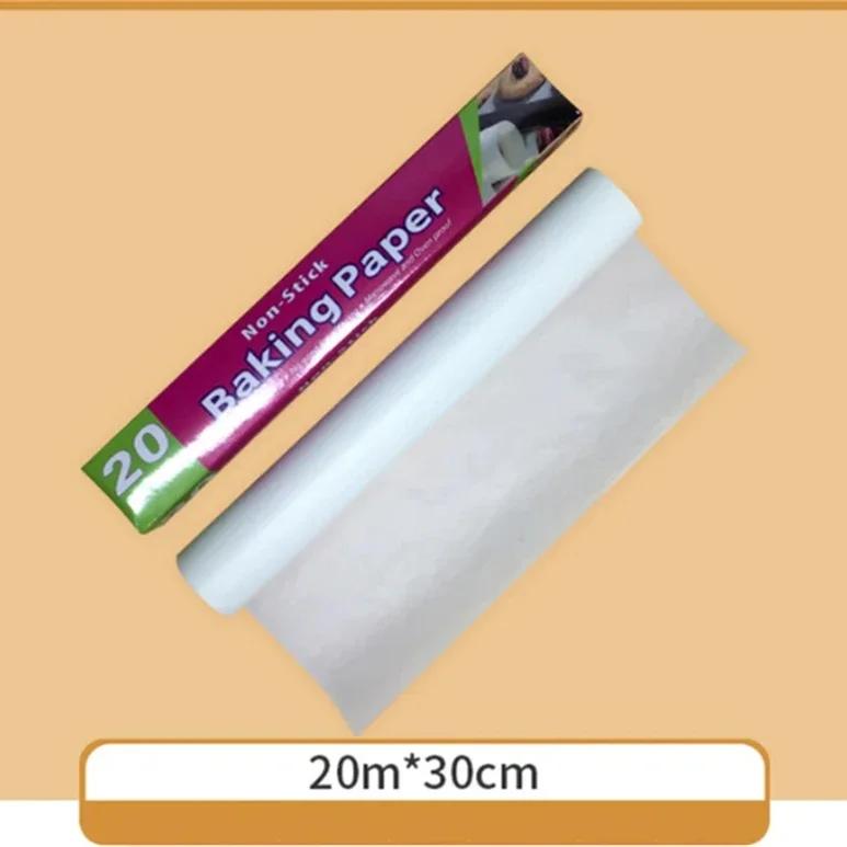 10/20/50M Baking Paper Barbecue Double-sided Silicone Oil Paper Parchment Rectangle Oven Oil Paper Baking Sheet Bakery BBQ Party