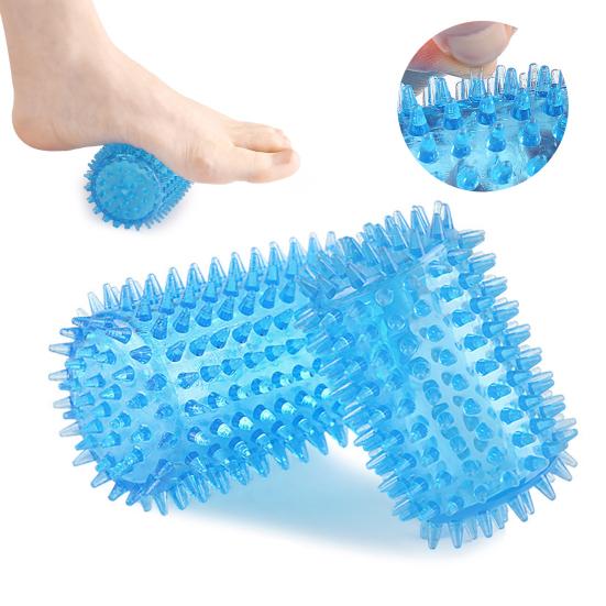 

Колючий масажний ролик Плантарний фасциїт Фізична терапія Тригерна точка Масажер для глибоких тканин Портативний Дорожній Ручний для ніг та тіла L