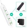 Power Strip 3000W 3 Widely Spaced Outlets 4 USB Charging Ports