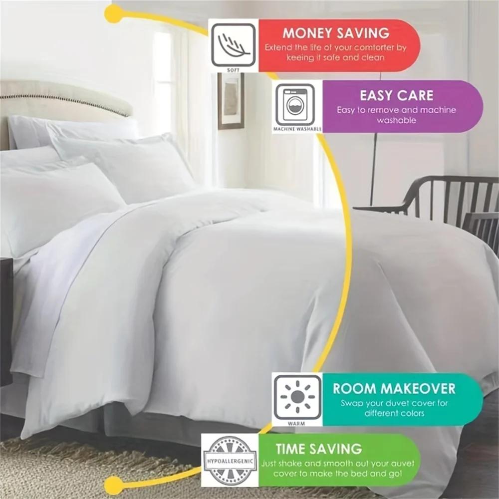 Merry Christmas Tree Pattern Duvet Cover Set Microfiber Soft Breathable Hypoallergenic Bedding for Bedroom And Guest Room