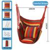 Outdoor Garden Swings Half-wrapped Canvas Hammock Chair Indoor Stress Reduction Hanging Chair Leisure Garden Chair