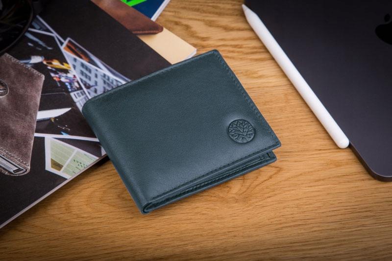 ETPM-KZ-66 NAVY Men' wallet OPTIMAL + CERTIFICATE