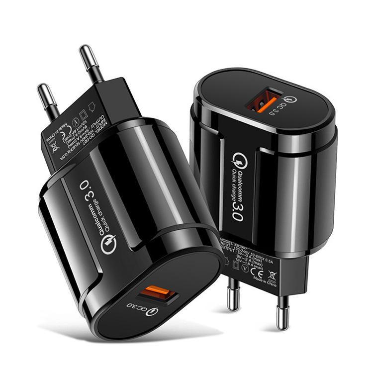QC 3.0 Fast Mobile USB Charger, Smart 18W EU/US Plug