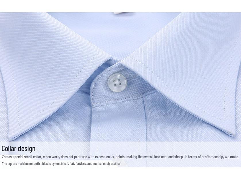Men's Plus Size Slim Fit Long Sleeve White Shirt - Business Casual Autumn Wear