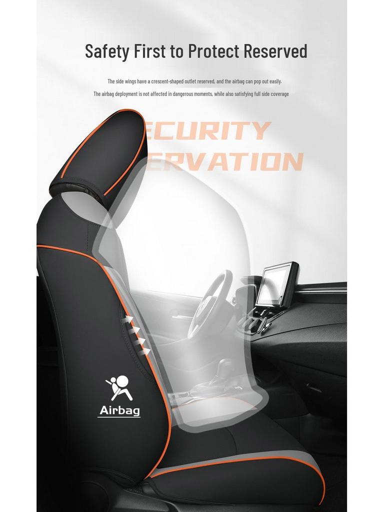Corolla-Specific One-Piece Leather Seat Cover & Cushion