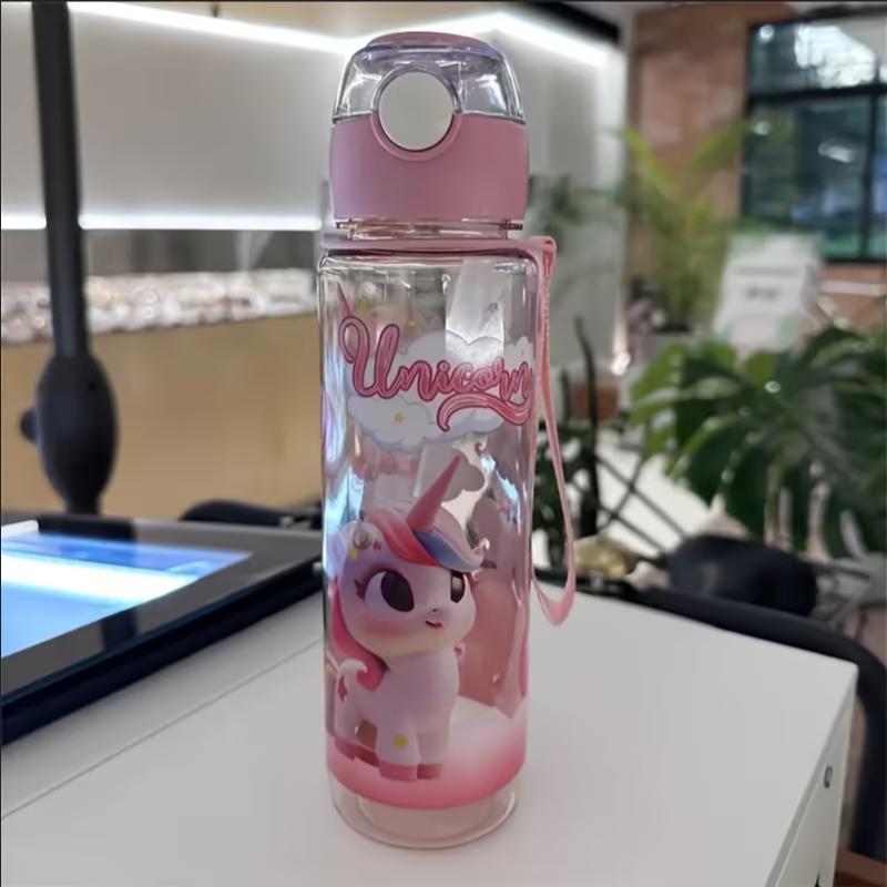 700ml Cute & Durable Space Cup High-Temperature Resistant Portable Water Bottle for Outdoor Activities Perfect Gift Bottle 700ml прозрачный розовый