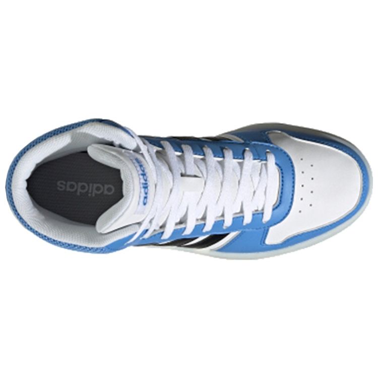 Adidas Neo Hoops 2.0 Slip Resistant Durable Lightweight Mid-Top Skate Shoes Women Sneakers North-Carolina-Blue FV2738