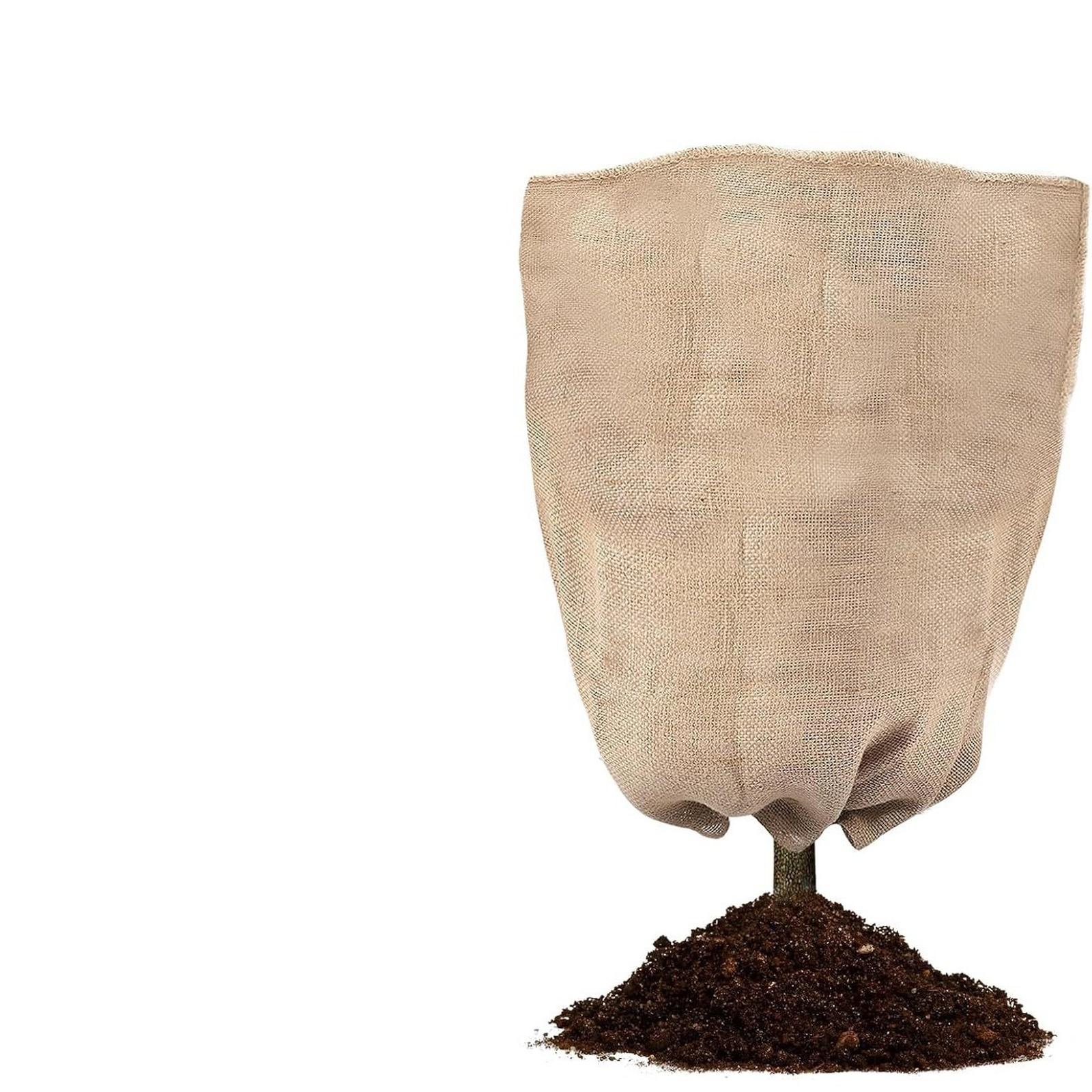 

ANPHSIN Захисні чохли для рослин для патіо на зиму - 2 шт. 32 ×40 Захист від зимових морозів зі шнурком, Багаторазове покривало для дерев для саду та кущів one size коричневий