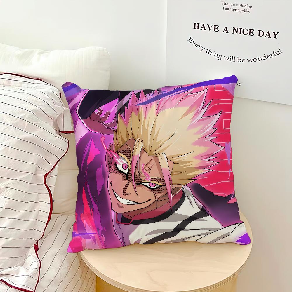 Anime Comic Bule L-Lock Shidou R-Ryusei Cozy Soft Pillow Case for Sofa Living Room Home Office Decor Protective Covers