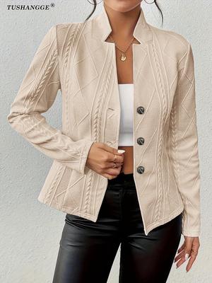 Autumn/Winter 2025 Button Pattern Small Suit Jacket for Europe and America