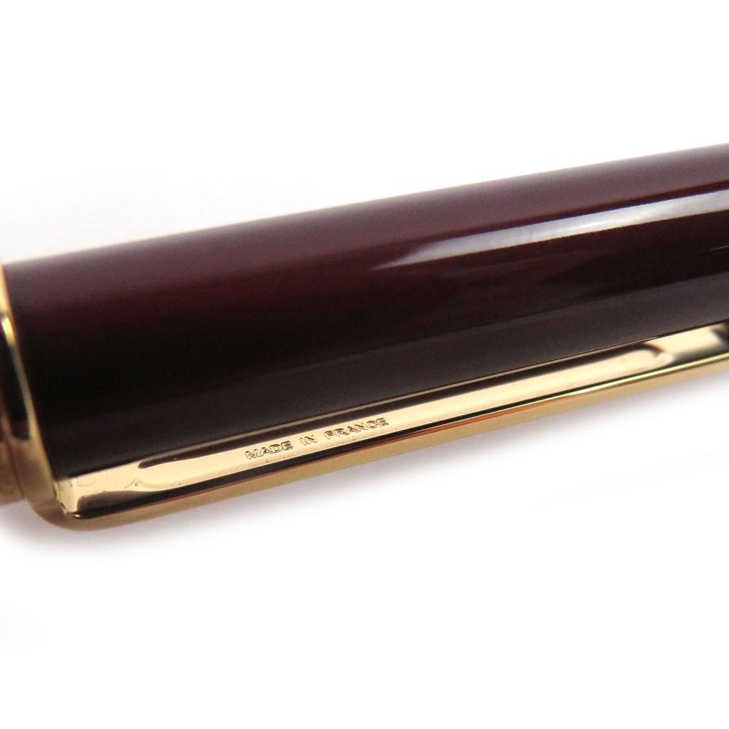Excellent Cartier Ballpoint Pen Santos De Cartier Twist Type Bordeaux Used