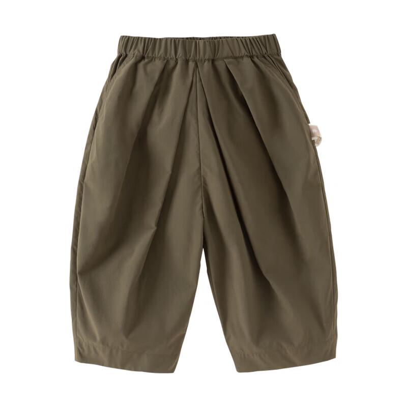 DAVE&BELLA Kids' Summer Cropped Casual Pants