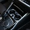 ABS Chrome Carbon Fiber Car Water Cup Holder Trim Sticker Frame Cover Decoration Auto Interior Accessories For BMW G20