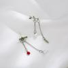 Cute Geometric Women Bamboo Sweet Asymmetric Earrings Dangle Drop Earrings Fashion Jewelry Pearl
